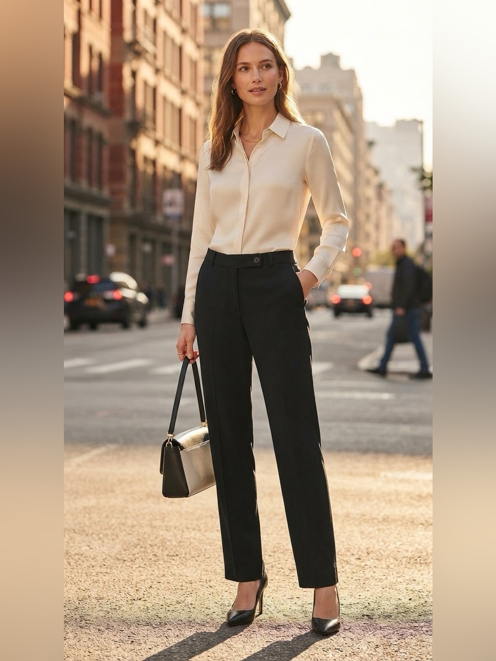 Vintage Kors Michael Kors Black Dress Pants rayon and acetate size 10